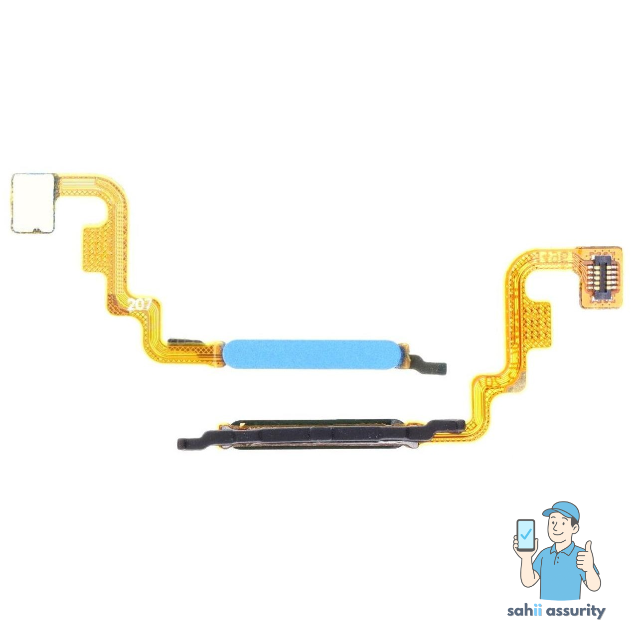 Fingerprint Sensor with Flex Cable for Xiaomi Poco M4 Pro Blue